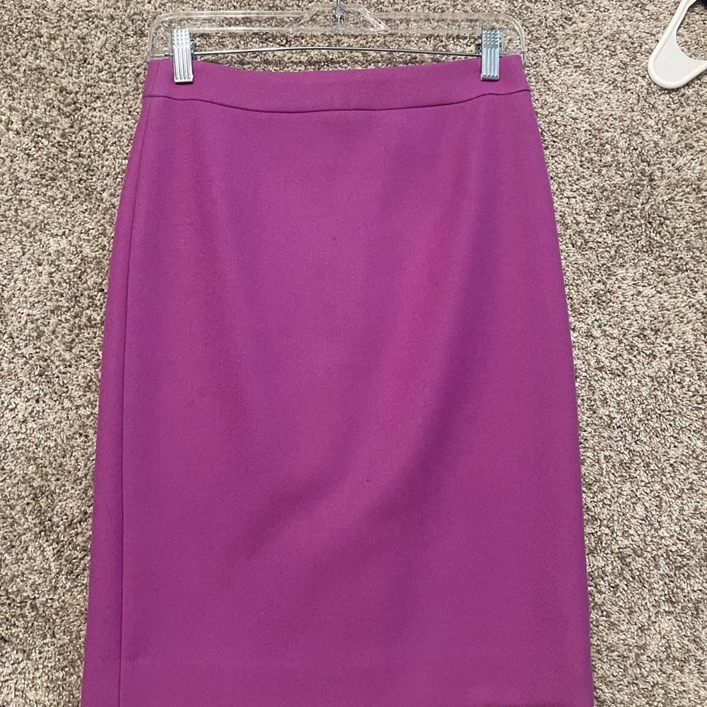 J. Crew Vibrant Purple Pencil Skirt